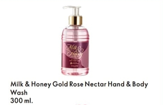 Milk & Honey Gold Rose nectar hand & Body wash 300 ml