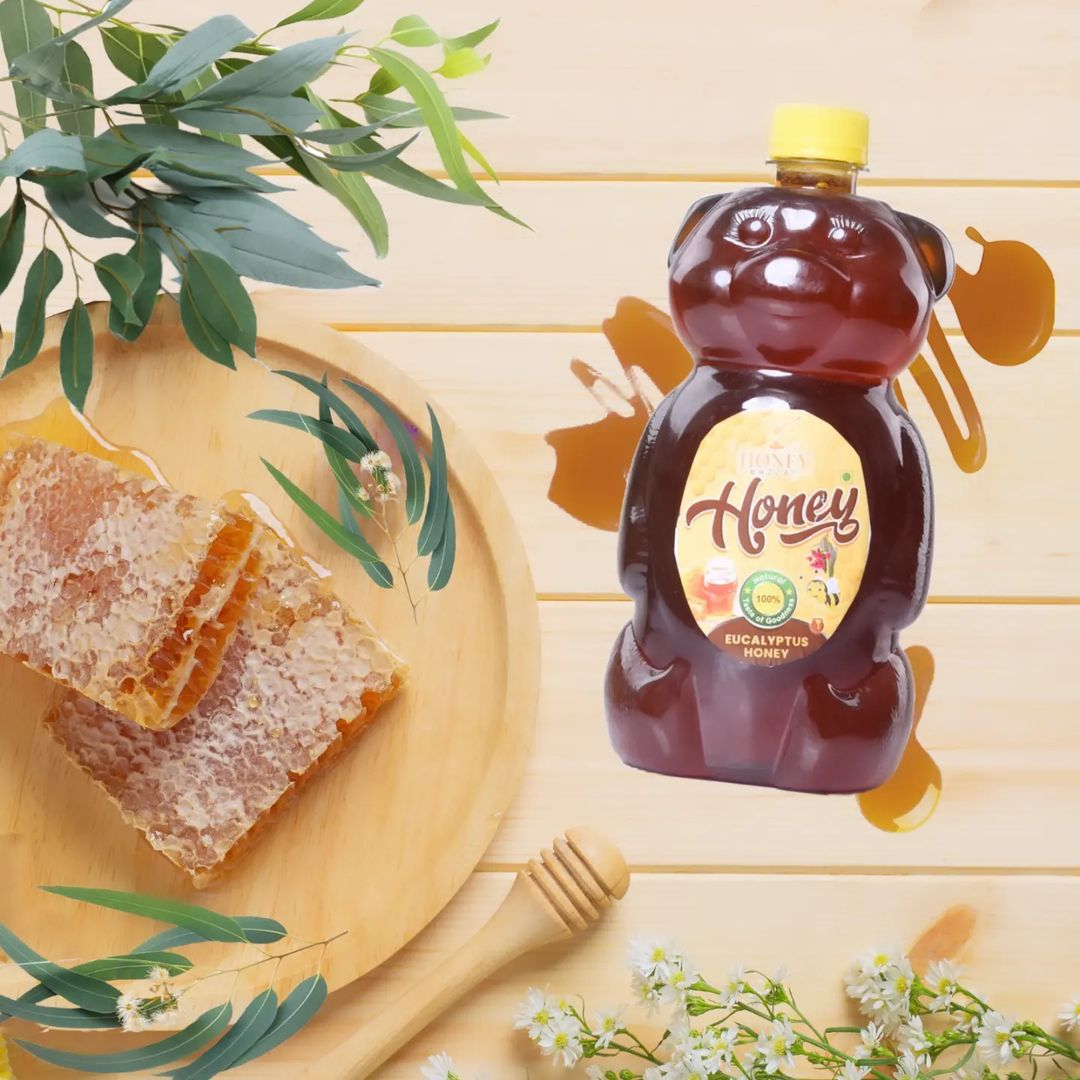 Eucalyptus Honey 1KG ( BUY 1KG GET 100 GRM FREE • ১ কেজি মধুর সাথে ১০০ গ্রাম একদম বিনামূল্যে )