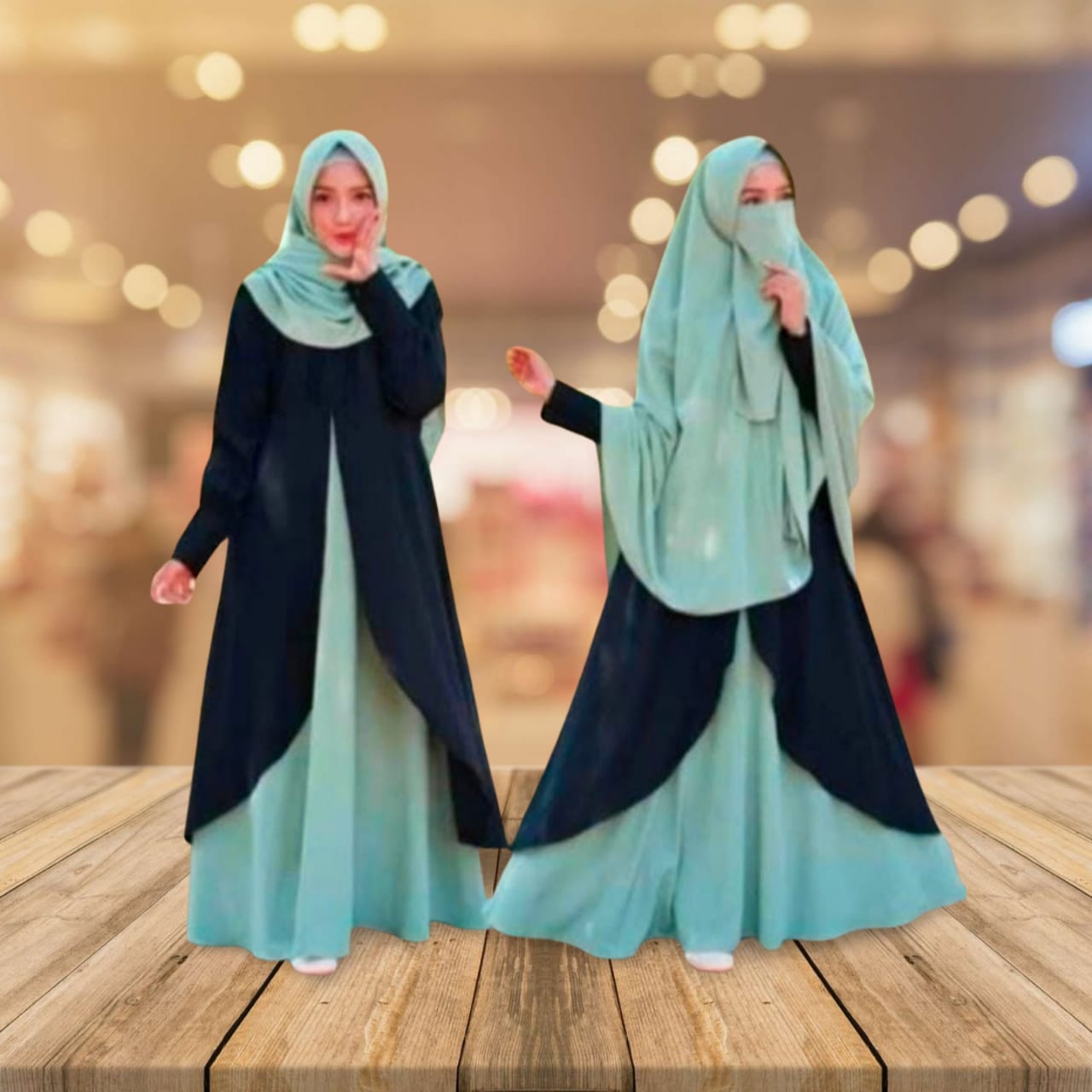 Double part Abaya