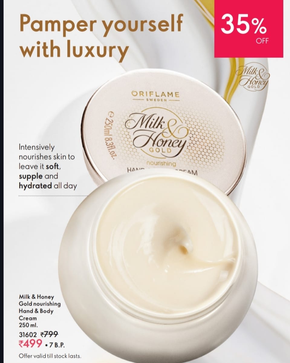 Milk and honey Gold nourishing hand and body cream